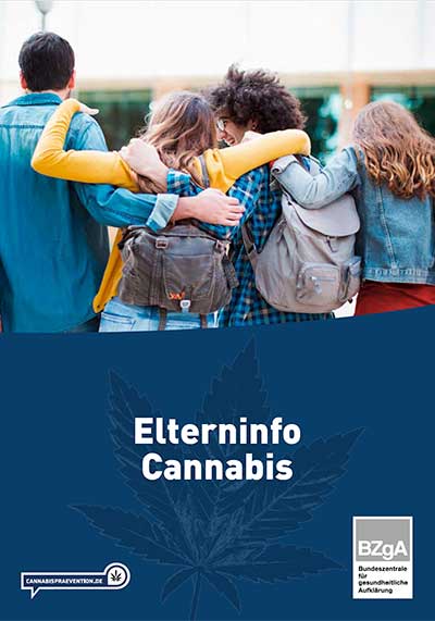 Coverbild: Elterninfo Cannabis (BZgA 2023)